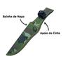 Imagem de Faca Esportiva Com Bússola em Aço Inox Com Cabo Emborrachado