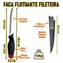 Imagem de Faca Fileteira Flutuante Pesca Cortar Filetar Limpar Peixe