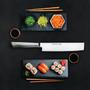 Imagem de Faca Nakiri Tramontina Sushi Diamond 7' Comida Japonesa Sashimi Lâmina e Cabo em Aço Inox