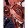 Imagem de Faca para Churrasco Jumbo Tramontina com Lâmina em Aço Inox e Cabo em Madeira Tratada Polywood Castanho 5"