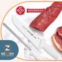 Imagem de Faca Picanheira 10pol 5520 e Chaira Lisa 12pol 5540 Inox Cabo Antibacteria Mundial Linha Nacional