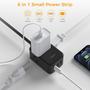 Imagem de Faixa de Alimentação TESSAN Ultrafina - 3 USB + 3 Tomadas