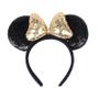 Imagem de Faixa De Cabeça Com Laço De Lantejoulas Da Minnie Mouse, Tamanho Grande, Para Mulheres, Festa,