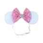 Imagem de Faixa de Cabelo de Natal com Oreia de Mickey - Ajustável para Adultos e Crianças