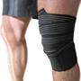 Imagem de faixa de compressão multiuso strap treino powerlifting proteção joelho coxa munhequeira tornozeleira elastica ajustavel