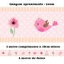 Imagem de Faixa Decorativa Flor e Passarinho Infantil quarto Bebê  Adesivo de Parede
