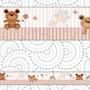 Imagem de Faixa Decorativa Infantil Ursos Fofinhos Diversas Cores Quarto Bebê 1Mx50Cm
