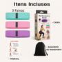 Imagem de Faixa Elástica Exercicios Kit 3 TheraBands para Treino Academia Pilates Fisioterapia 3 Resistencias Mini Band Yoga Alongamento Recuperação