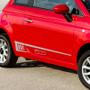 Imagem de Faixa Fiat 500 Sport Adesivo Cinza Lateral Personalizado Par