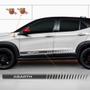 Imagem de Faixa Fiat Pulse Abarth 23 Adesivo Lateral Grafite + Emblema