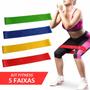 Imagem de Faixas de Elástico para Treino Funcional - Kit 5