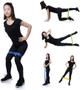 Imagem de Faixas Elásticas 5 Faixas Mini Band Para Exercícios Multifuncional fita elastica exercicios Yoga Fisioterapia e Treino Alongamento Tonificação Muscular