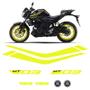 Imagem de Faixas Moto Yamaha Mt-03 2019/2020 Adesivo Amarelo Refletivo