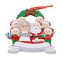 Imagem de Família de 8 ornamentos de Natal personalizados Santa & Mrs. Claus Plus 6 Elfos Presente de Enfeite de Natal para avós netos