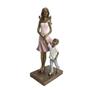 Imagem de Família Decorativa Mãe E Filho Rosa Escultura Decorativa