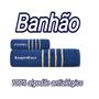 Imagem de familia kit toalhas de rosto e banho 2 cores azul 2 peças