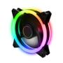 Imagem de Fan Cooler Gamer Led Colorido RGB 120mm 12x12cm 4 Pinos PC Gabinete Gamer Ventoinha