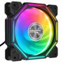 Imagem de Fan Cooler Preto Rgb Fixo Silencioso Para Pc Gabinete