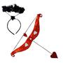 Imagem de Fantasia adereço Kit Tiara auréola arco e flecha cupido em eva paixão amor fantasia carnaval festas