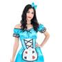 Imagem de Fantasia Adulto Vestido Alice Com Tiara Festa Carnaval Moda