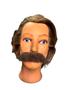Imagem de Fantasia Bigode Falso castanho com preto grosso + cola 10ml
