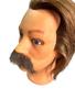 Imagem de Fantasia Bigode Falso castanho com preto grosso + cola 10ml