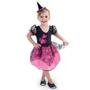 Imagem de Fantasia Bruxa Infantil de Halloween Com Chapeu de Bruxa