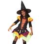 Imagem de Fantasia Bruxinha Infantil Vestido Halloween Bruxa C/ Meias