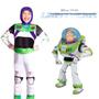 Imagem de Fantasia Buzz Lightyear Infantil Macacão Astronauta Longa Com Capuz