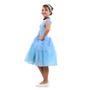 Imagem de Fantasia Cinderela Infantil Luxo Original com Tiara - Disney Princesas