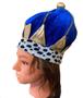 Imagem de Fantasia Coroa Rei Azul Príncipe em Veludo Chapéu