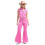 Imagem de Fantasia CowGirl Rosa Feminina Adulta Roupa Country de Luxo