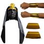 Imagem de Fantasia de adereço turbante egípcio Faraó em tecido masculino carnaval