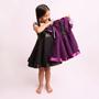 Imagem de Fantasia De Halloween Menina Vestido Infantil Roxo Baby Luxo