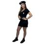 Imagem de Fantasia de Policial Caveira Halloween Adulta Feminina Luxo