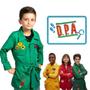 Imagem de Fantasia Detetives do Prédio Azul Infantil Capa Verde do Zeca com Bolso Estampado