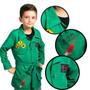 Imagem de Fantasia Detetives do Prédio Azul Infantil Capa Verde do Zeca com Bolso Estampado