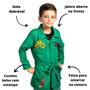 Imagem de Fantasia Detetives do Prédio Azul Infantil Capa Verde do Zeca com Bolso Estampado
