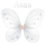 Imagem de Fantasia Fada Infantil Asa Vara Magica Tiara E Saia Asinha Sainha Arquinho Menina Brincar Carnaval Bonita Reforçada Top