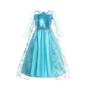 Imagem de Fantasia Frozen Vestido Infantil Princesa Elsa Com Capa