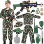 Imagem de Fantasia GIFTINBOX Kids Army Soldier com brinquedos do exército para meninos 11-12