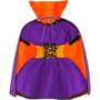 Imagem de Fantasia Halloween Vampira Dark de Luxo Com Capa Adulta Feminina