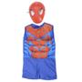 Imagem de Fantasia Homem Aranha + Patinete Infantil Azul Dm5026