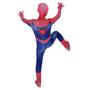 Imagem de Fantasia Homem Aranha Traje Clássico Cosplay Infantil com visor 3D Bodysuit Elastano