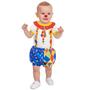 Imagem de Fantasia Infantil Body Baby Bebê Palhaço Palhacinho Menino Circo Festas Aniversário Carnaval