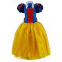 Imagem de Fantasia Infantil Branca de Neve Princesa de Luxo Com Tiara