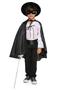 Imagem de Fantasia infantil Capa zorro vampiro bruxo ou bruxa preta