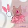Imagem de Fantasia Infantil Coelhinha Linda Body Saia e tiara envio rápido Ensaio Páscoa Mesversário