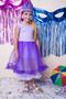 Imagem de Fantasia Infantil Coroa Trança lã Pink Carnaval Princesa