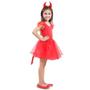 Imagem de Fantasia Infantil Diabinha Vestido M com Tiara Sulamericana